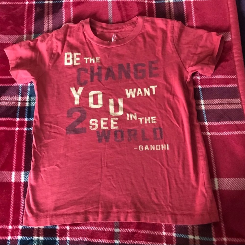 Peek Kids Short Sleeve Graphic Tee - Red Size 6/7